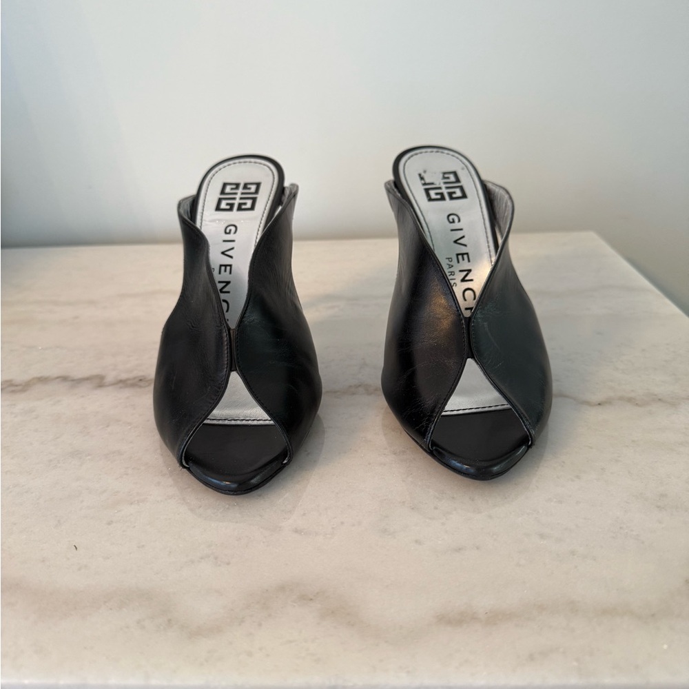 Givenchy Black Open-Toe Heels - Picture 2 of 5